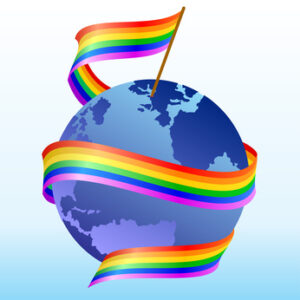 Flag of homosexuals around the globe